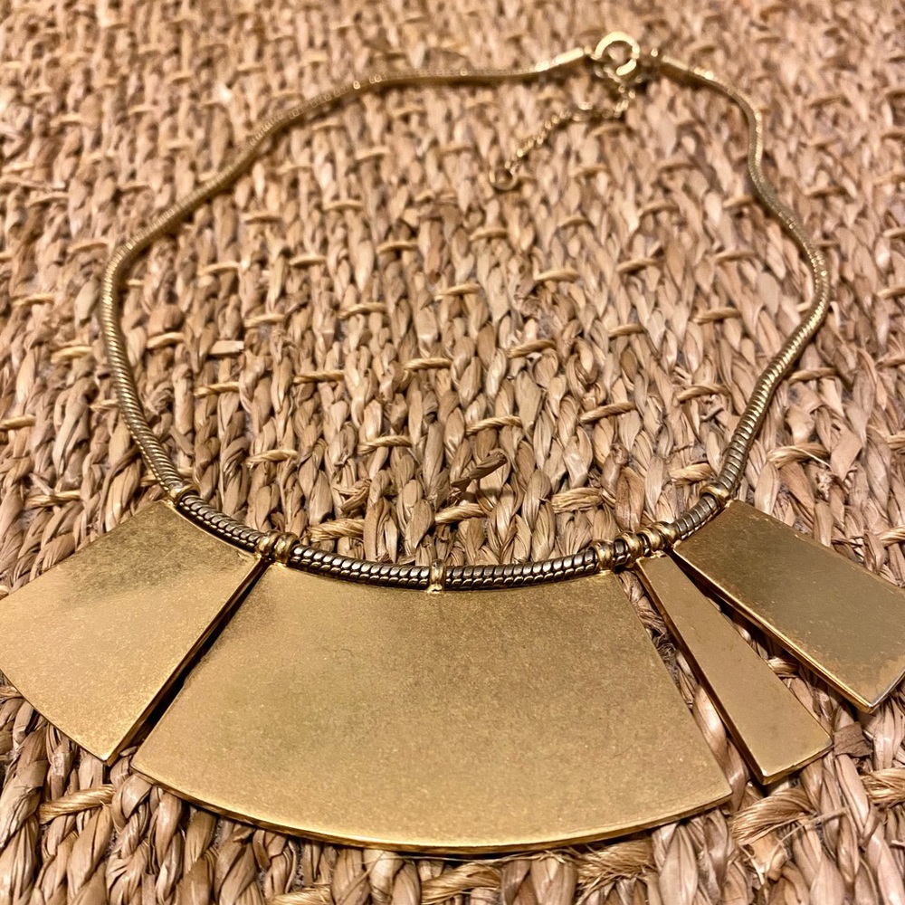 Gold Madewell statement necklace